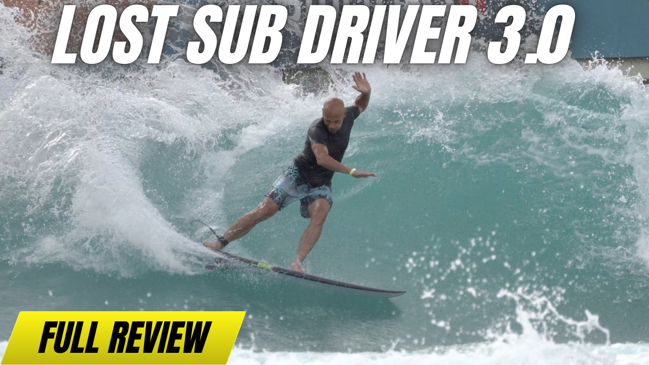 Load video: Lost Surfboards "Sub Driver 3.0 Swallow" Surfboard Review by Noel Salas