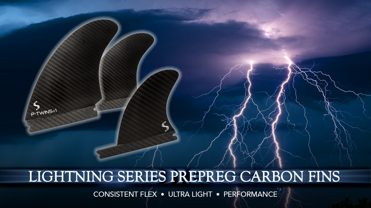 Load video: Surf n Show - NEW! Lightning Series Prepreg Carbon Fins